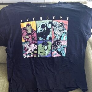 Marvel Avengers Colorful Graphic Tee - Black